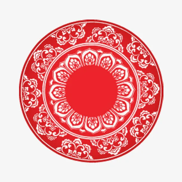精美圆云纹免抠