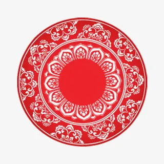 精美圆云纹免抠