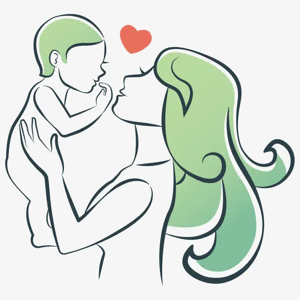 母婴矢量图免抠