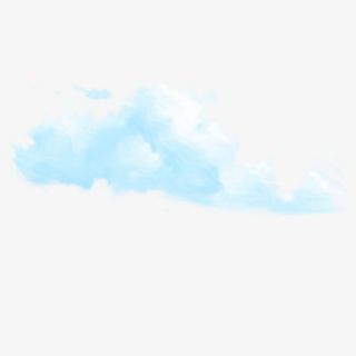 卡通蓝色云朵1免抠