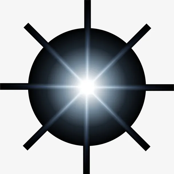矢量白色光效免抠