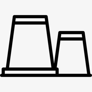 核电厂的烟囱图标免抠