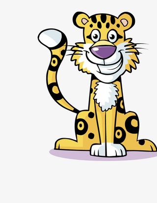 卡通可爱小动物装饰动物头像免抠