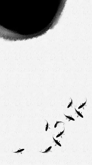 中国风水墨晕染国画锦鲤文明公益广告背景素高清