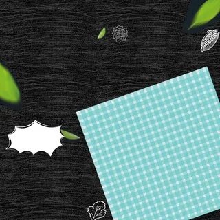 平铺蓝色格子餐具PSD分层主图背景素材高清