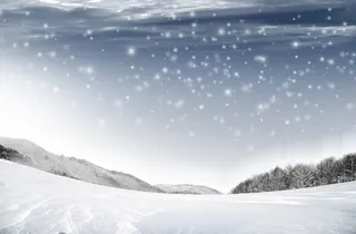 雪花飘落的冬天展板背景图高清