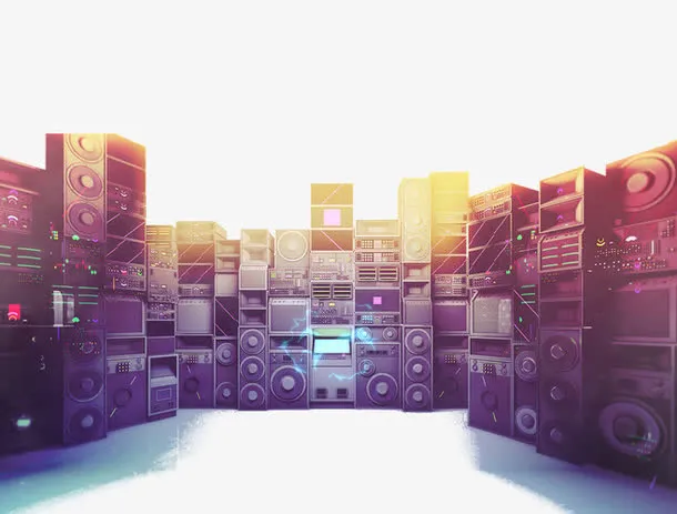 音响组合免抠