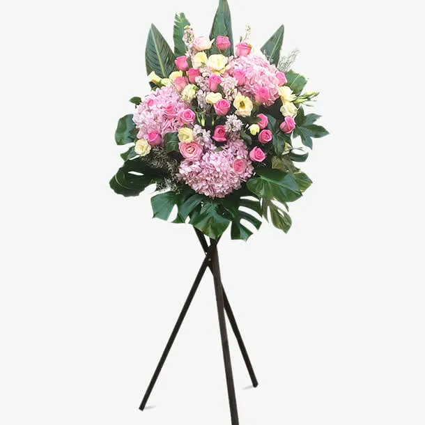 三角架开业花篮免抠