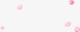 粉色浪漫七夕花瓣免抠