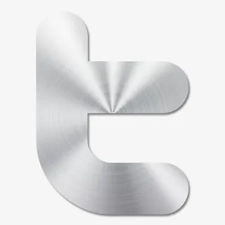 推特金属拉丝的图标免抠