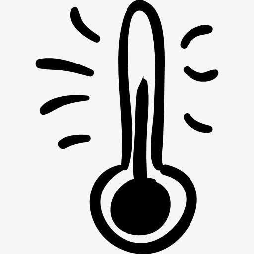 夏季高温对温度计图标免抠