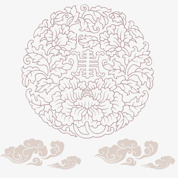 中国风底纹免抠
