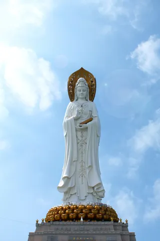 南海观世音海报背景素材高清