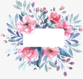 鲜花相框PNG下载免抠