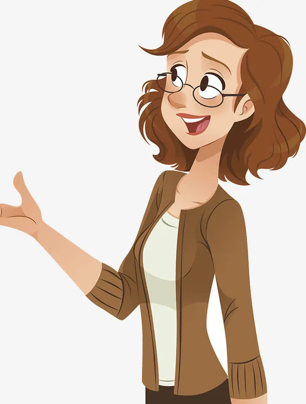 辛勤的老师免抠