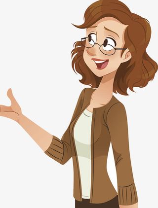 辛勤的老师免抠