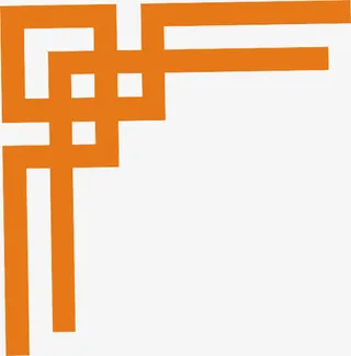 橘色中式边框免抠