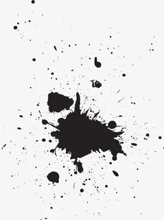 喷洒的墨迹免抠
