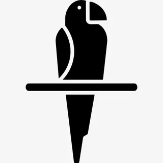 金刚鹦鹉在树枝上图标免抠