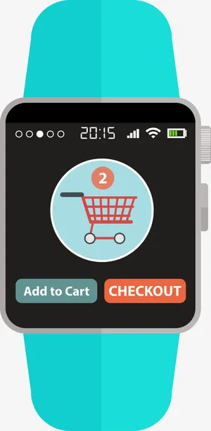 手绘矢量智能手表免抠