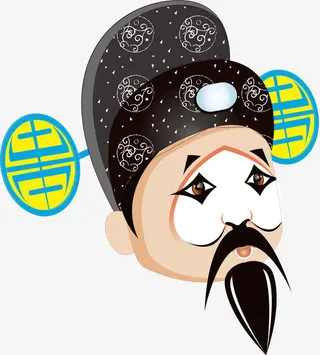 头像中国风式构图免抠