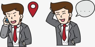 电话沟通定位信息免抠