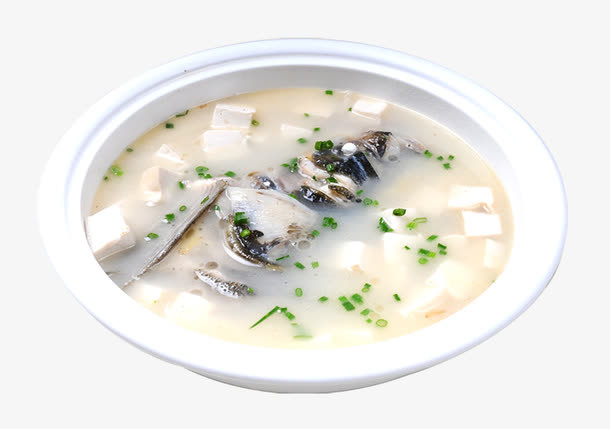 鱼头豆腐汤免抠