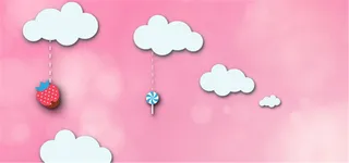 粉色白云背景高清