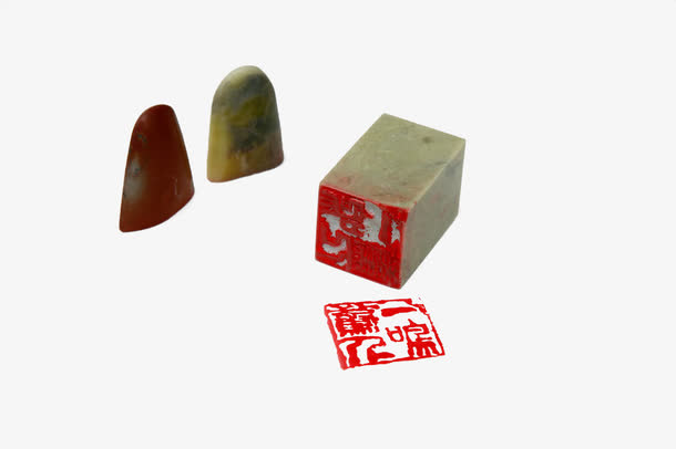 中国风玉石印章免抠
