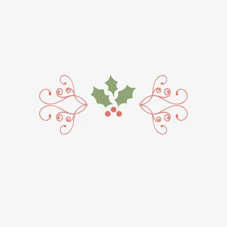 圣诞标题分割线免抠