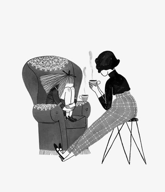 卡通母女免抠