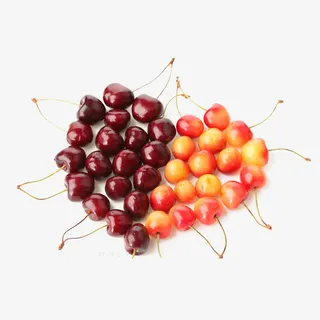 樱桃围成的爱心免抠