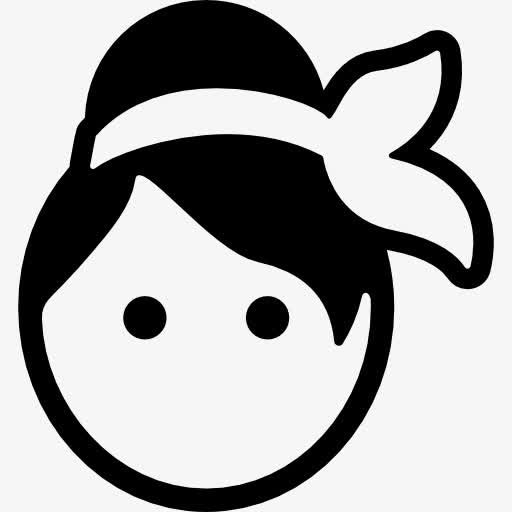 抹女人头图标免抠
