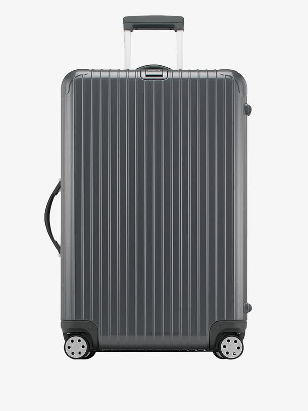 灰色Rimowa拉杆箱产品图展示免抠