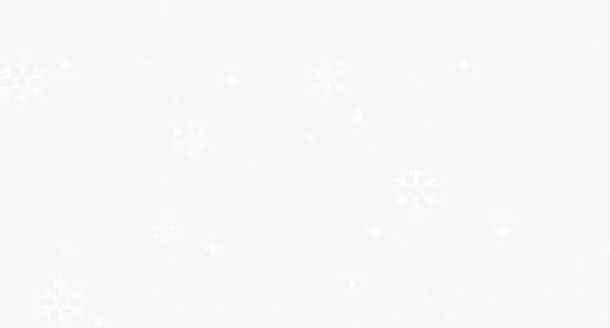 纯洁白色雪花免抠