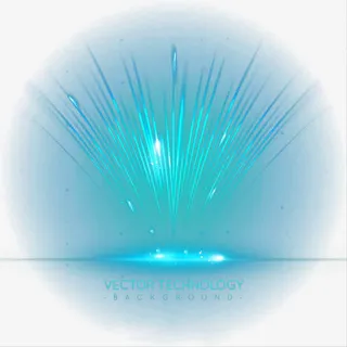 蓝色的激光免抠