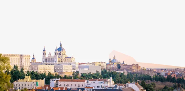 西班牙城市建筑免抠