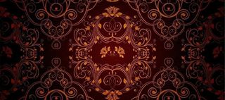 欧洲红色古典花纹梦幻背景高清
