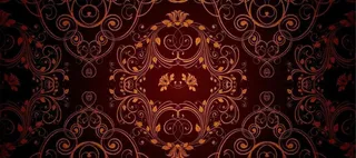 欧洲红色古典花纹梦幻背景高清