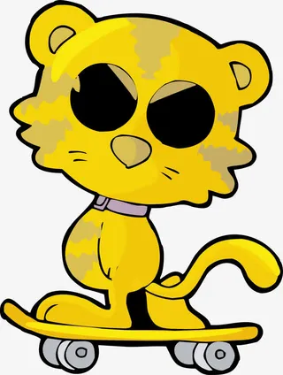 卡通动物矢量图免抠