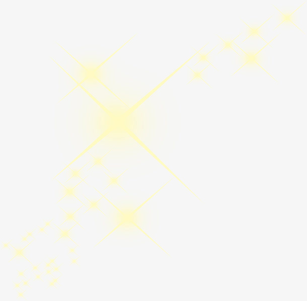 淡黄色星点闪烁免抠