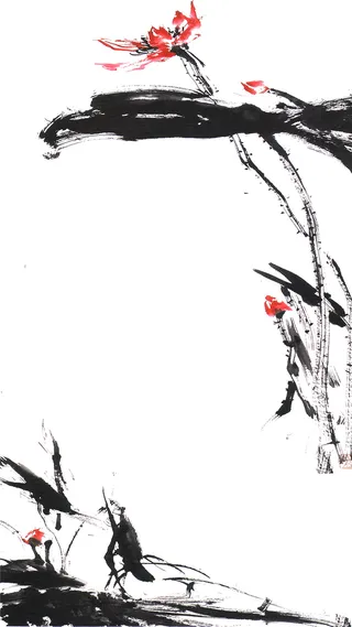 中国风水墨H5背景高清