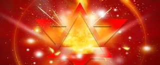 年会大气五角星金色光芒banner高清