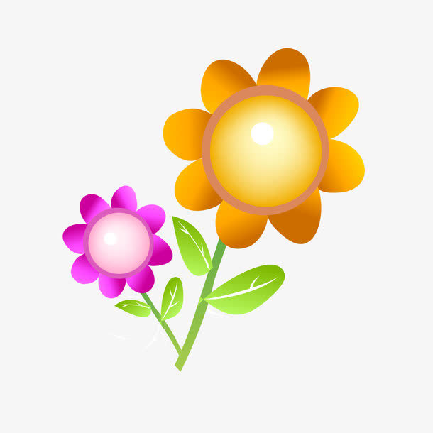 卡通向日葵免抠