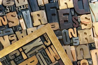 立体金属字母背景