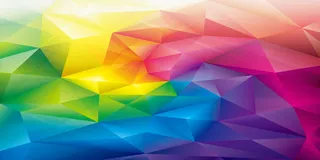 绚丽多彩立体图形背景