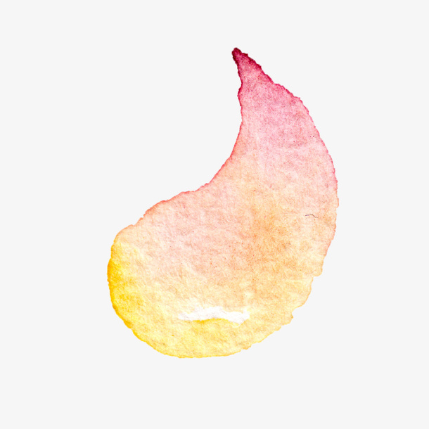高清免抠手绘水彩花瓣素材免抠