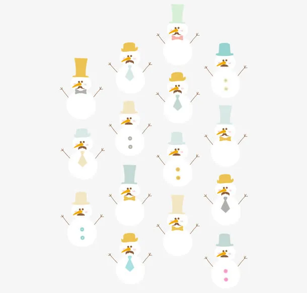 雪人背景图