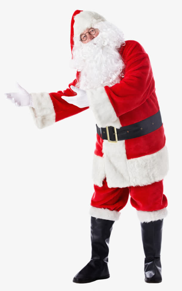 礼让 圣诞老人 png素材免抠
