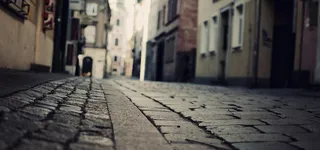 石板小路广告背景图高清